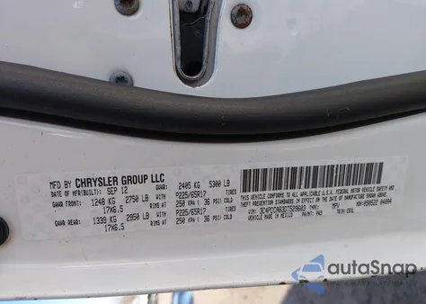 2013 Dodge Journey American Value Pkg z USA, uszkodzony, nr VIN 3C4PDCAB3DT529603